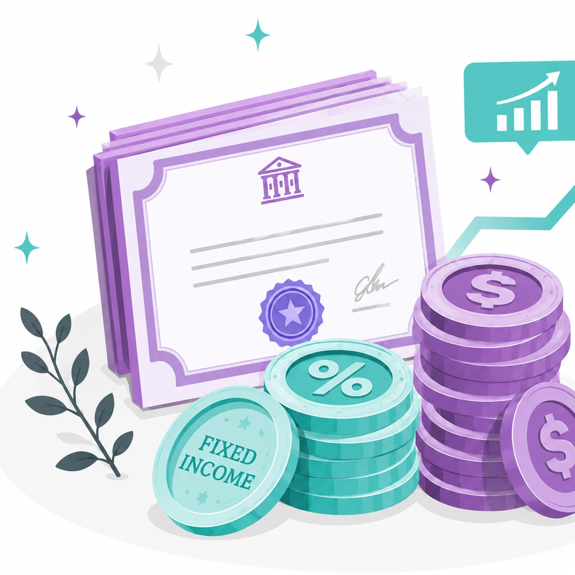 Illustration of stacked coins representing scheduled investment cash flows
