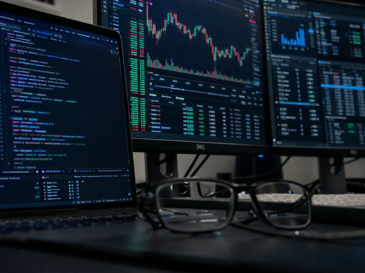 Financial code and market data screens for systematic research