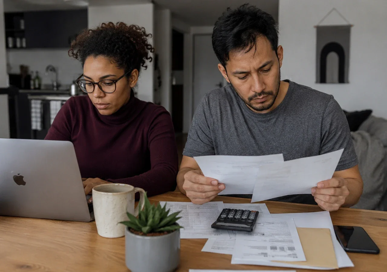 Family discussing shared financial decisions