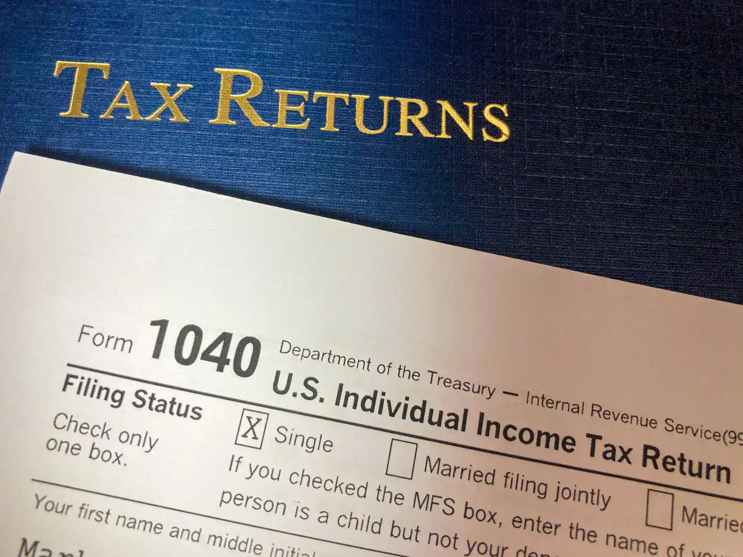U.S. tax return form used during an investor tax review